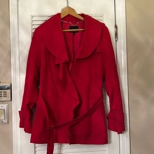 Never worn Banana Republic Linen red jacket